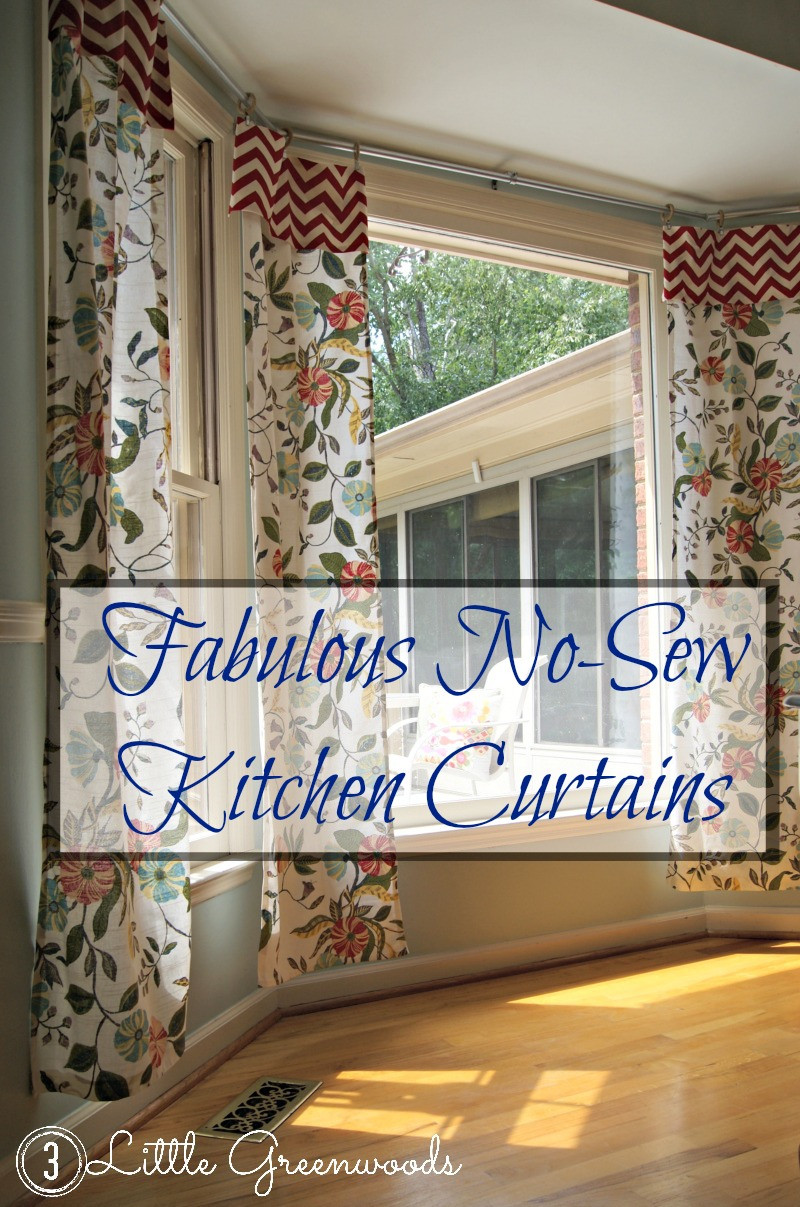 Best ideas about DIY Kitchen Curtains
. Save or Pin No Sew Kitchen Curtains from Tablecloths Now.