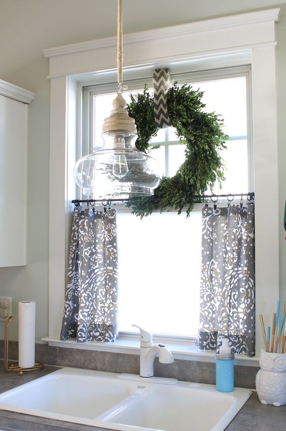 Best ideas about DIY Kitchen Curtains
. Save or Pin No Sew Cafe Curtains Day 22 Now.