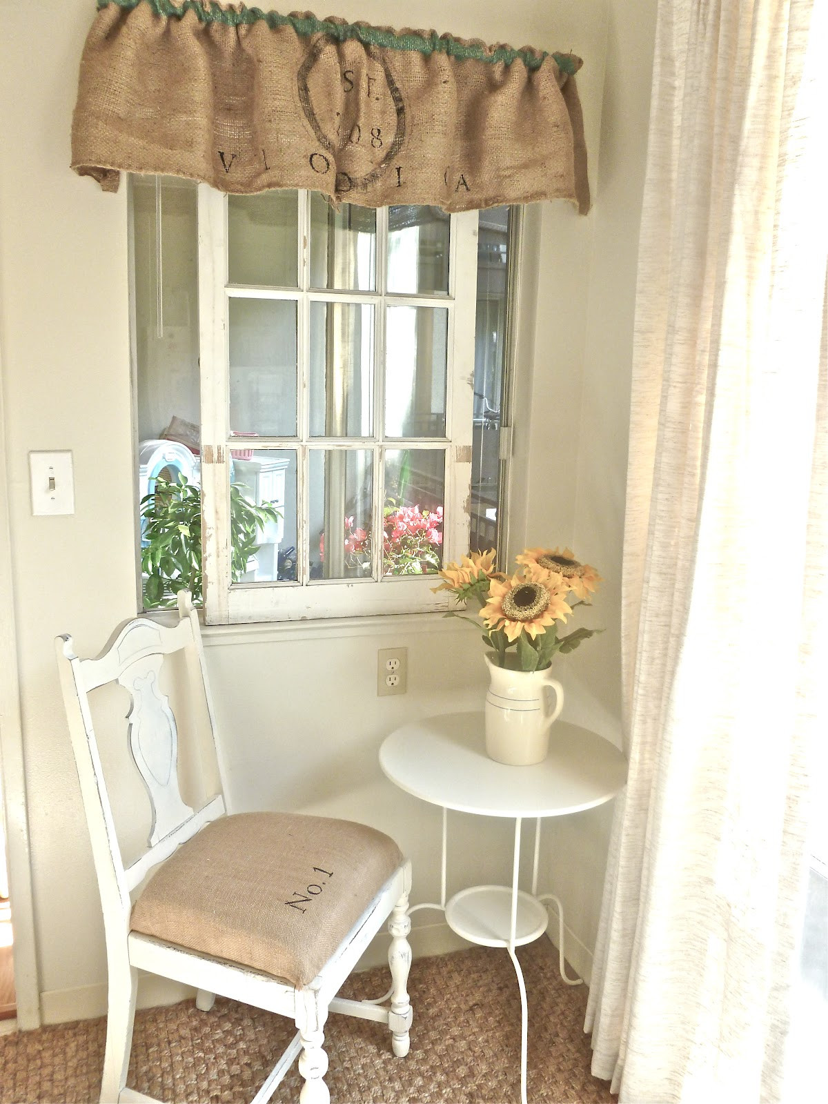 Best ideas about DIY Kitchen Curtains
. Save or Pin Burlap & Buttons Burlap Sack Curtain Tutorial Now.