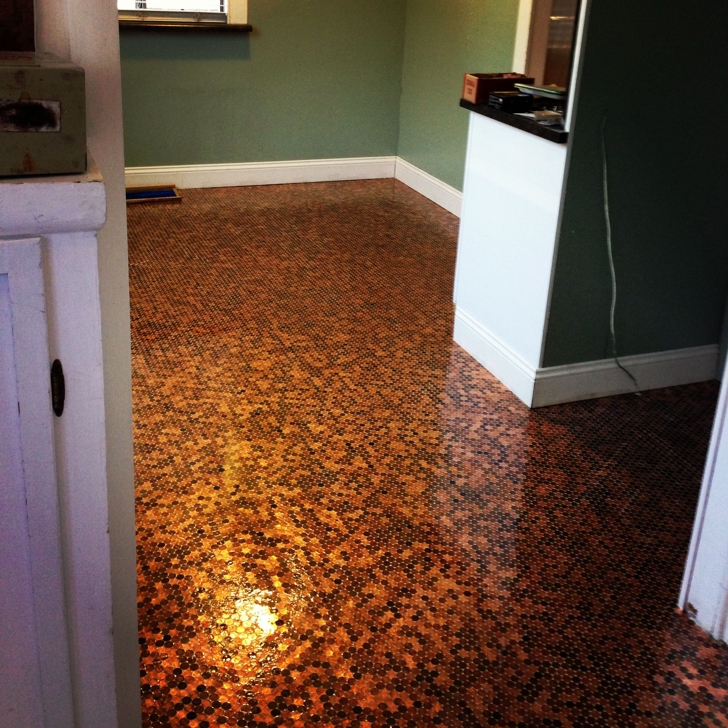 Best ideas about DIY Kitchen Floor
. Save or Pin pennyfloor diy flooring This is my new kitchen floor Now.