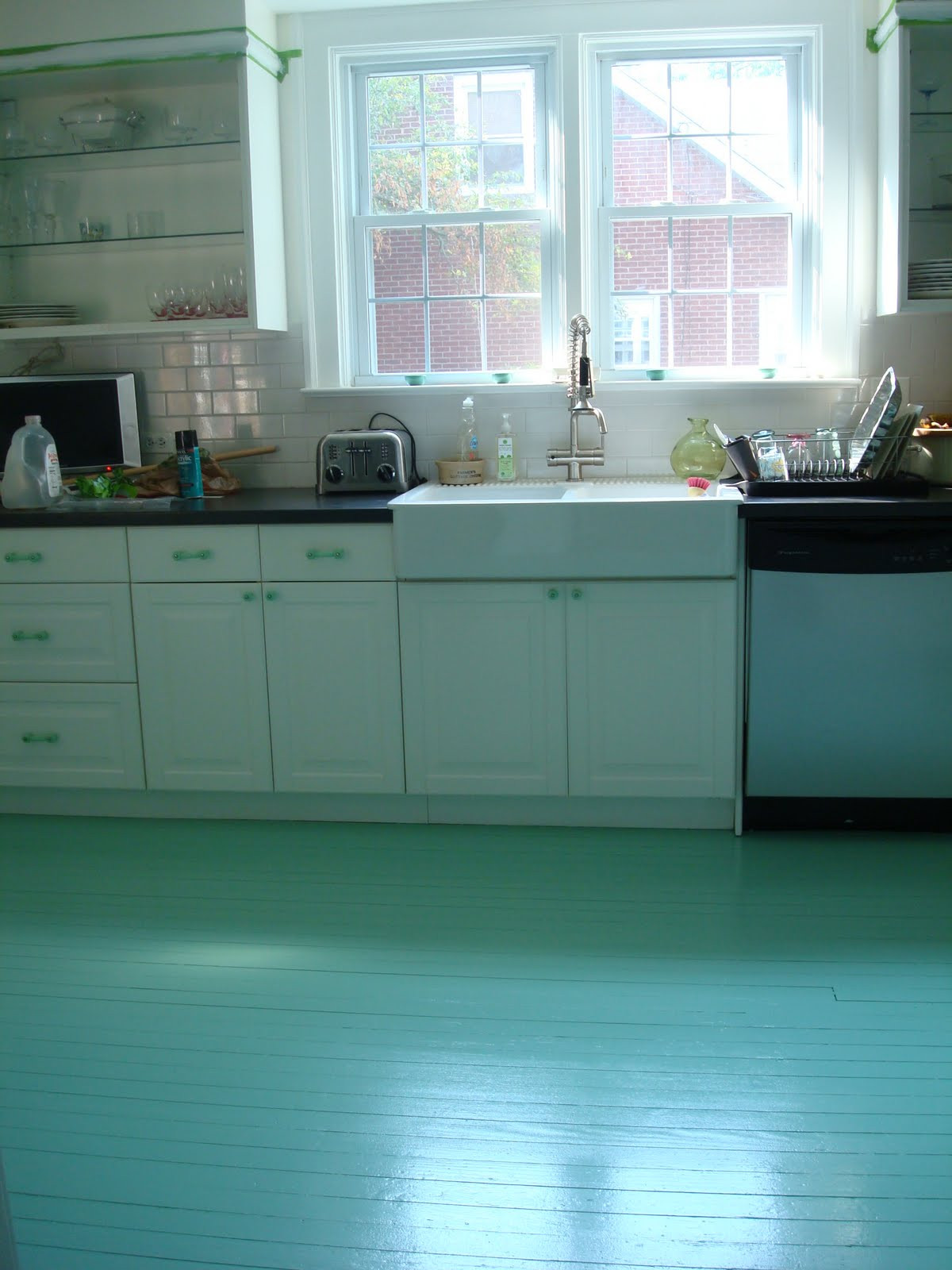 Best ideas about DIY Kitchen Floor
. Save or Pin High Heeled Foot in the Door DIY Painted Kitchen Floor Now.