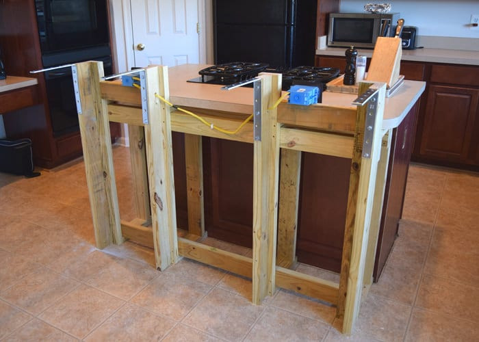 Best ideas about DIY Kitchen Island Bar
. Save or Pin DIY Breakfast Bar Frame Built to an Existing Kitchen Now.