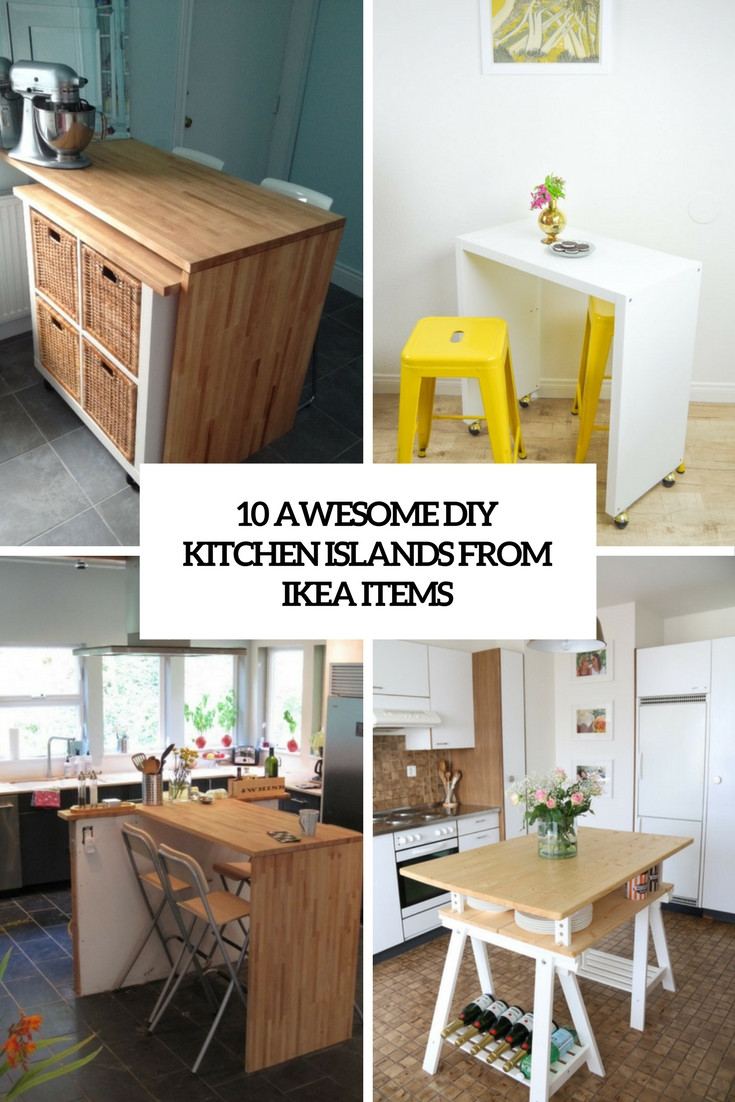 Best ideas about DIY Kitchen Island Ikea
. Save or Pin 10 Awesome DIY Kitchen Islands From IKEA Items Shelterness Now.