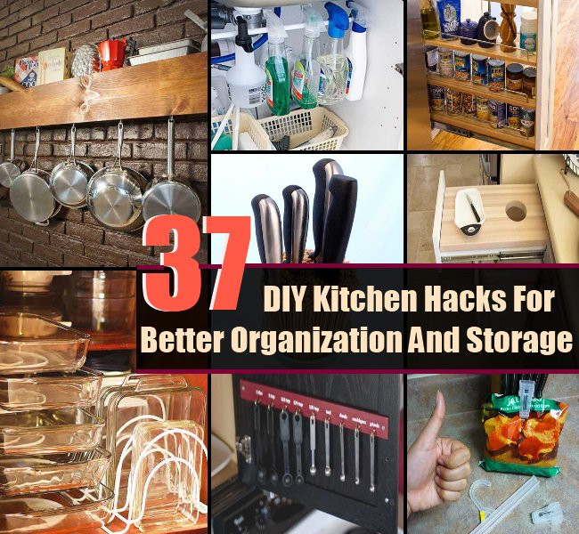 Best ideas about DIY Kitchen Organization Hacks
. Save or Pin 37 Exclusive DIY Kitchen Hacks For Better Organization And Now.