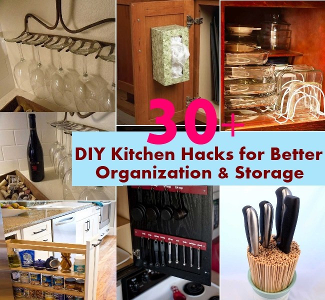 Best ideas about DIY Kitchen Organization Hacks
. Save or Pin 30 DIY Kitchen Hacks for Better Organization & Storage Now.