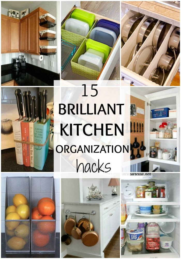 Best ideas about DIY Kitchen Organization Hacks
. Save or Pin Brilliant Kitchen Organization Hacks organize Now.