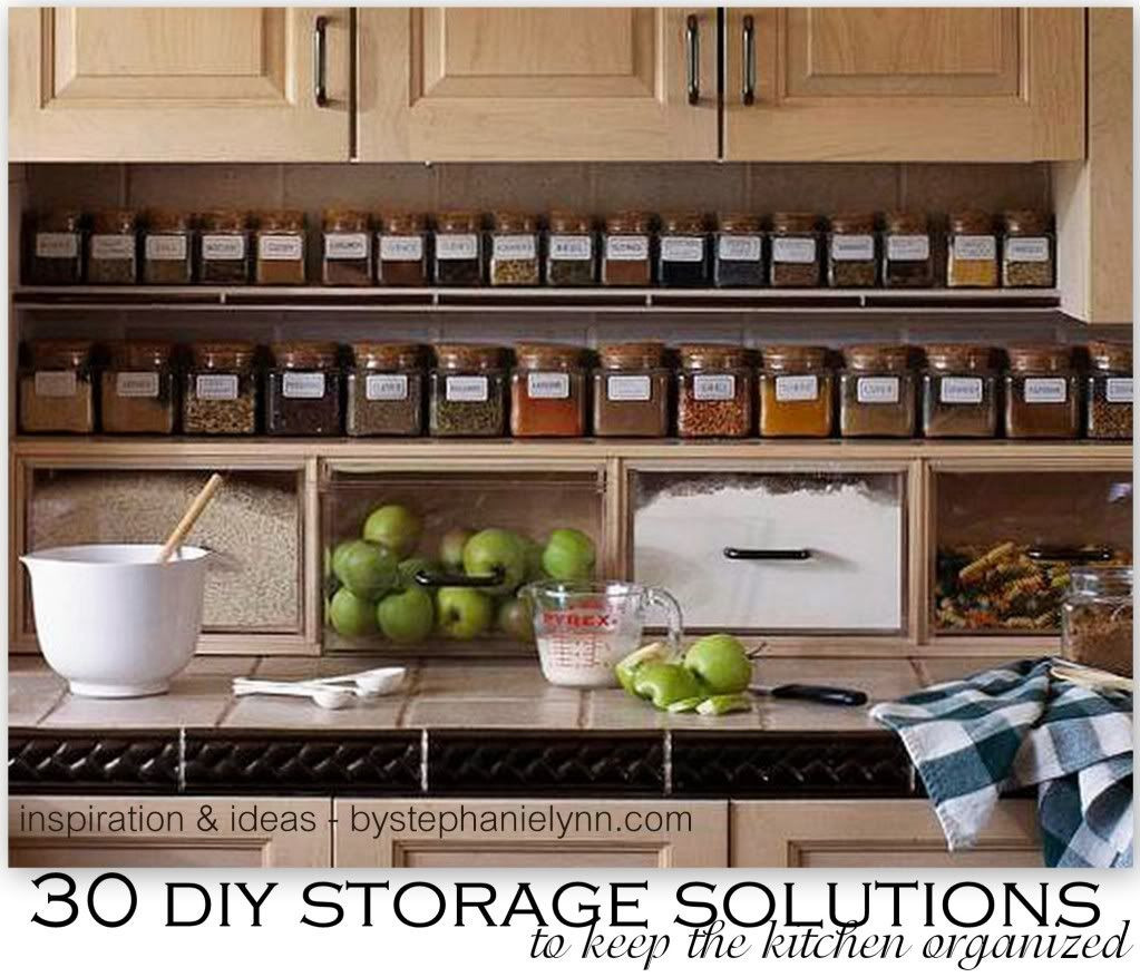 Best ideas about DIY Kitchen Organizing
. Save or Pin 30 DIY Storage Solutions to Keep the Kitchen Organized Now.