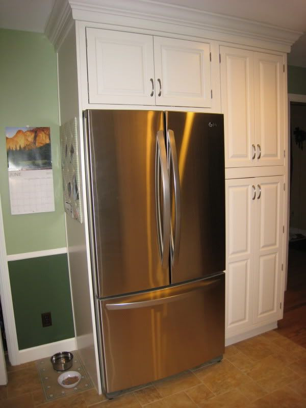 Best ideas about DIY Kitchen Pantry Cabinet
. Save or Pin kitchen cabinets around refriagerator Now.