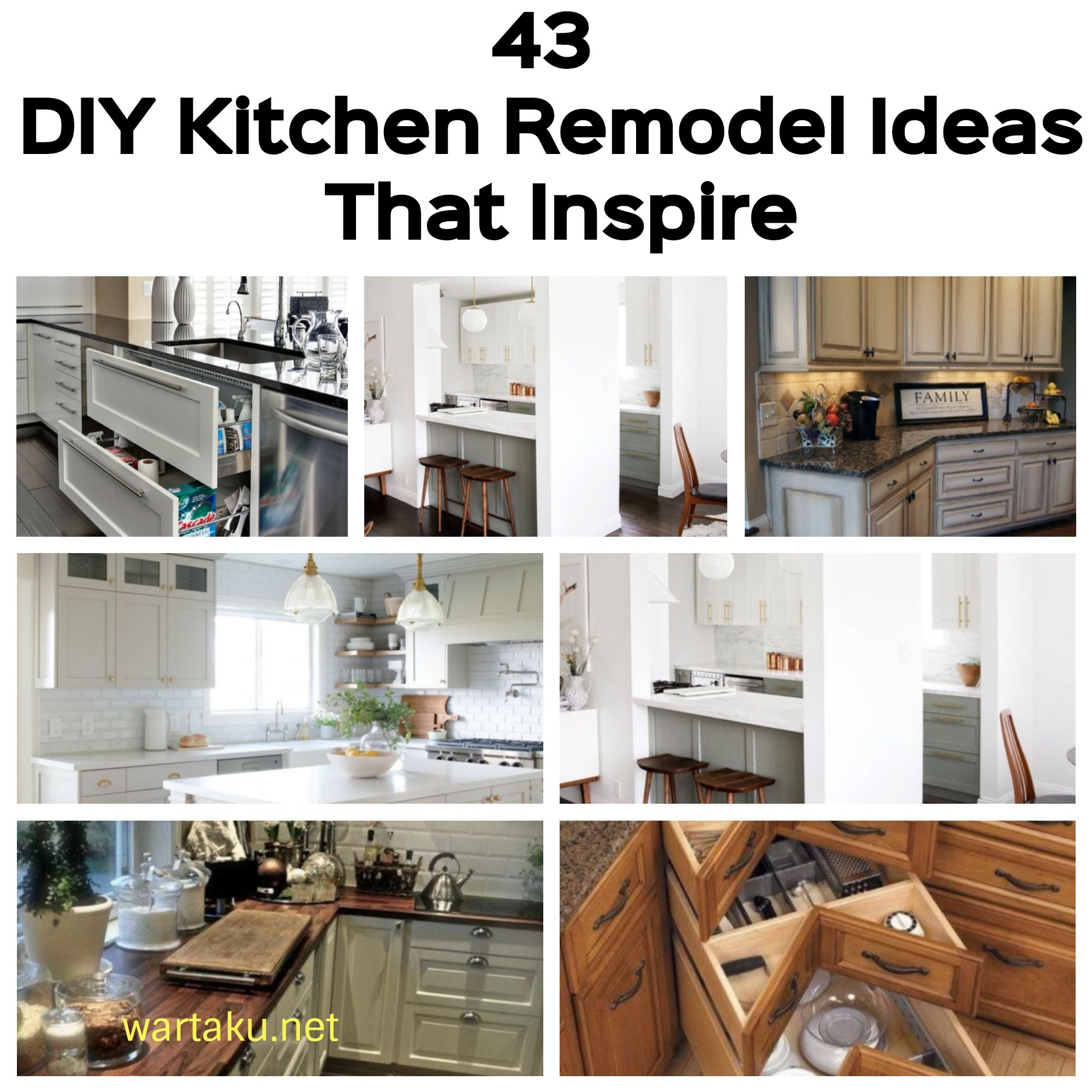 Best ideas about DIY Kitchen Remodel Ideas
. Save or Pin 43 DIY Kitchen Remodel Ideas That Inspire Wartaku Now.