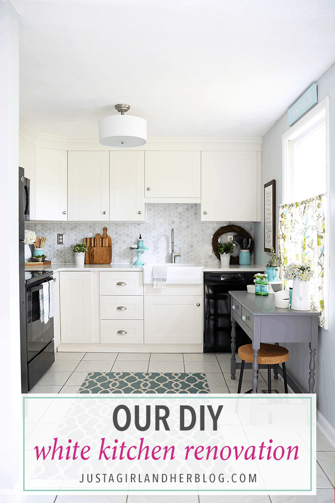 Best ideas about DIY Kitchen Renovation
. Save or Pin Our DIY White Kitchen Renovation The Reveal Just a Now.