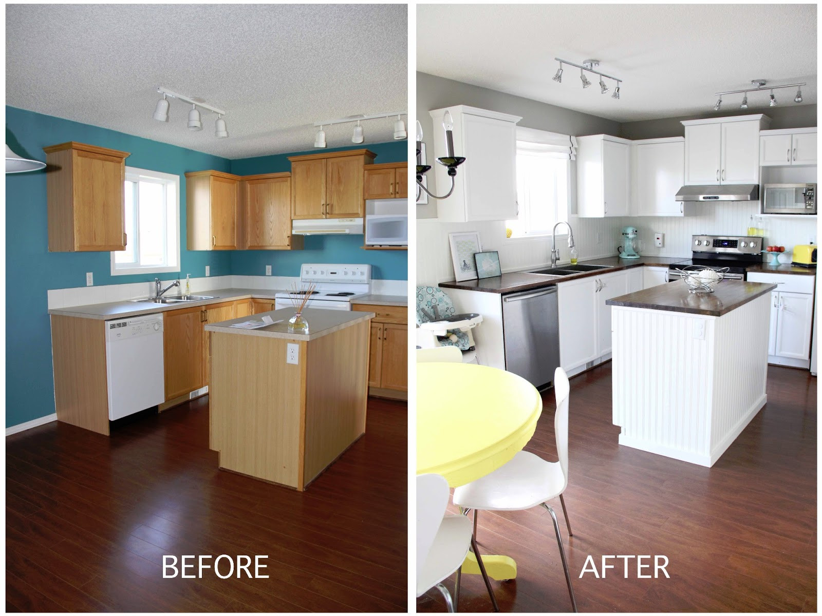 Best ideas about DIY Kitchen Renovation
. Save or Pin Bright Family Kitchen DIY Under $500 Brooklyn Berry Designs Now.