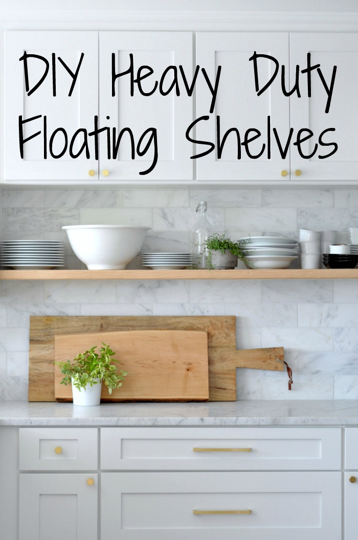 Best ideas about DIY Kitchen Shelf
. Save or Pin DIY Heavy Duty Bracket Free Floating Kitchen Shelves Now.