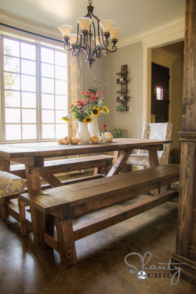 Best ideas about DIY Kitchen Table Bench
. Save or Pin 15 Incredible DIY Farmhouse Decor Ideas To Update Your Now.