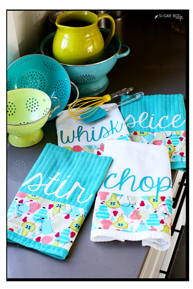 Best ideas about DIY Kitchen Towel
. Save or Pin Custom Kitchen Towels and giveaway Sugar Bee Crafts Now.