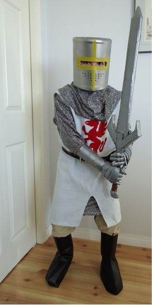 Best ideas about DIY Knight Costume
. Save or Pin DIY Youth Knight Costumes with helmet sword and Now.