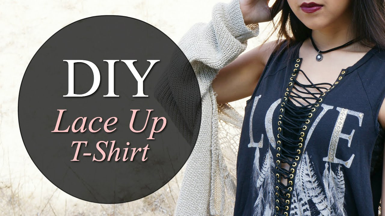 Best ideas about DIY Lace Up Shirt
. Save or Pin DIY Lace Up T Shirt Now.