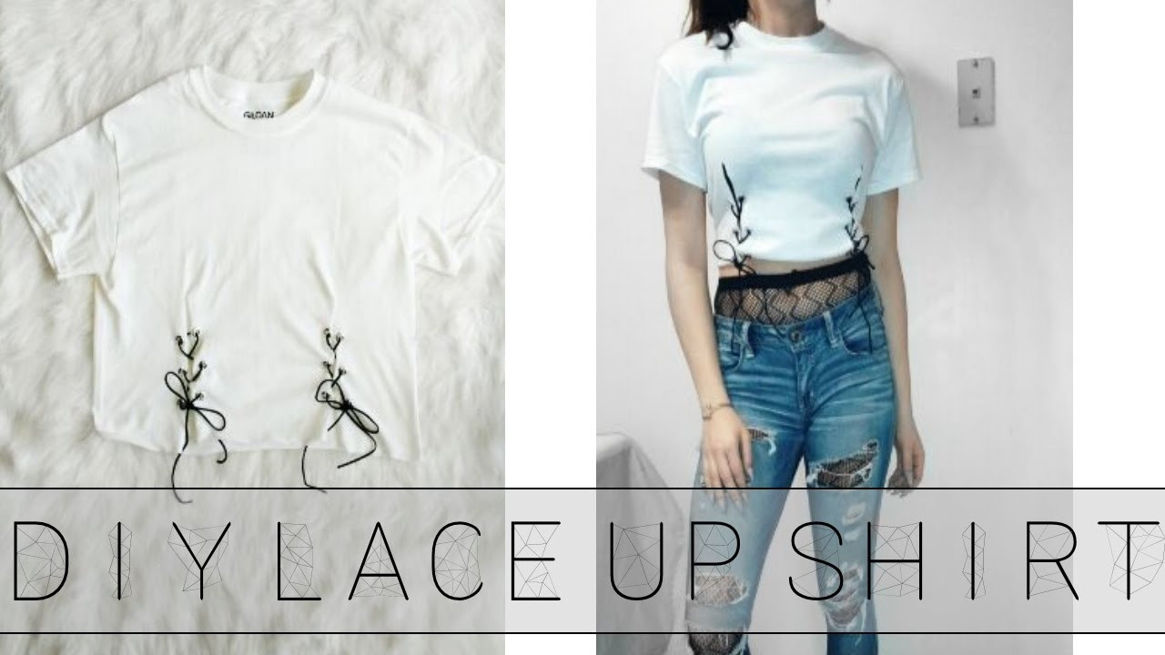 Best ideas about DIY Lace Up Shirt
. Save or Pin DIY LACE UP SHIRT PINTEREST INSPIRED Now.