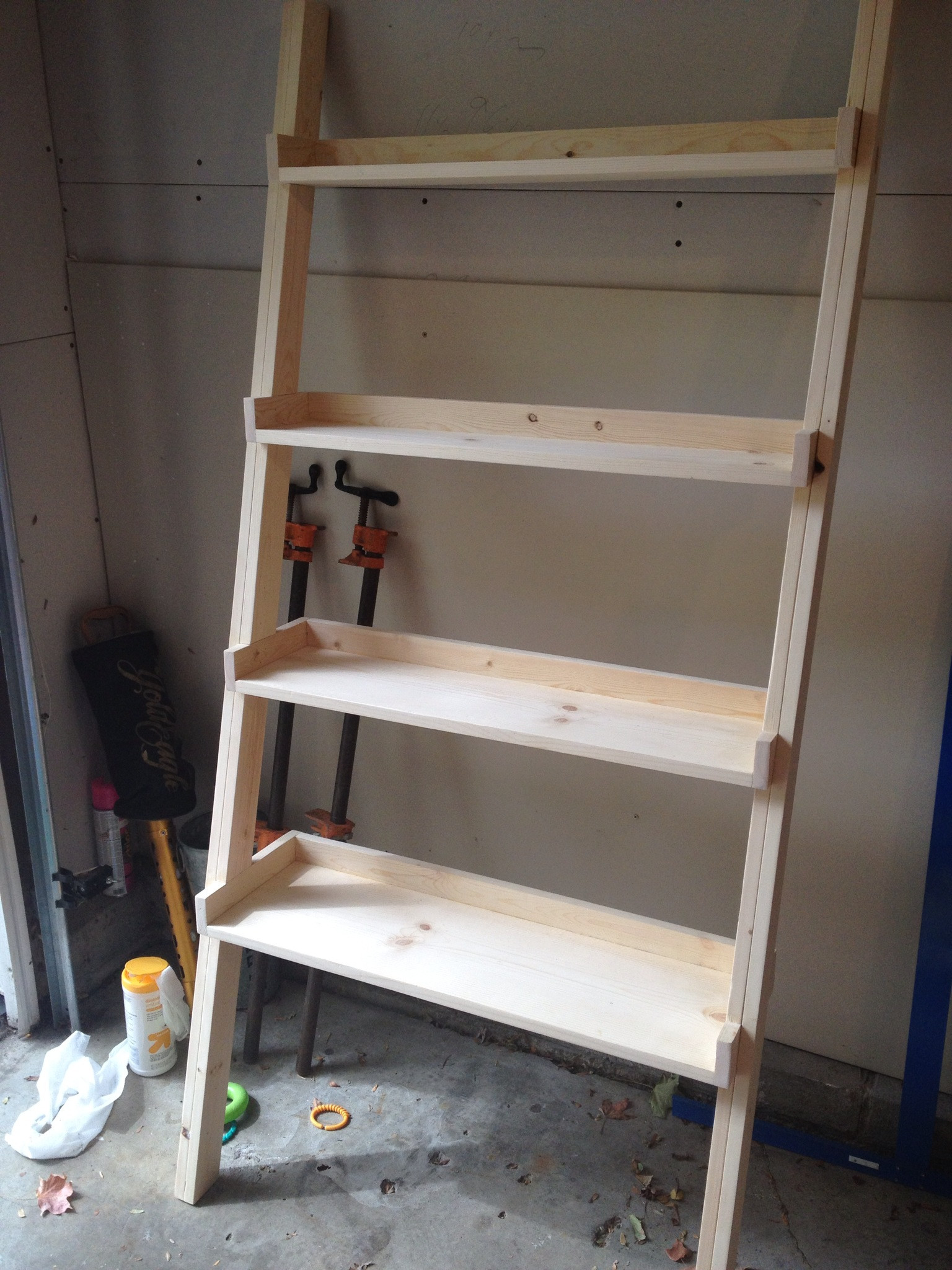 Best ideas about DIY Ladder Racks
. Save or Pin DIY Ladder Bookshelf An Easy Weekend Project Now.