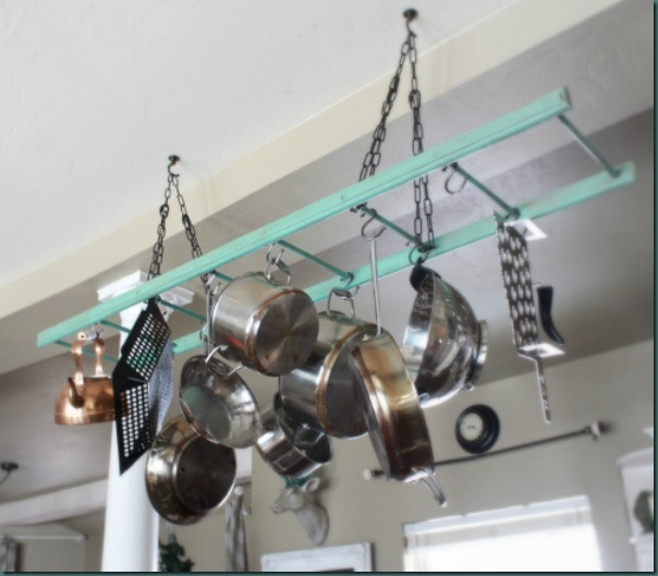 Best ideas about DIY Ladder Racks
. Save or Pin $40 00 Ladder DIY Pot Rack Refunk My Junk Now.