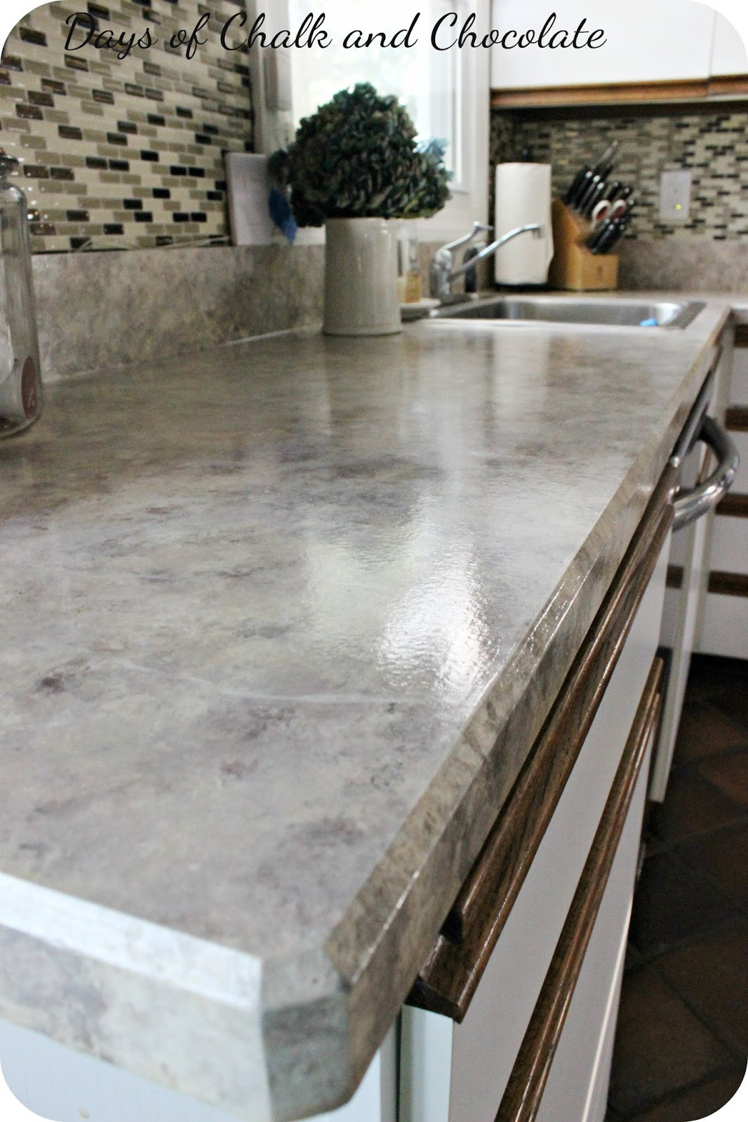 Best ideas about DIY Laminate Counter
. Save or Pin Painted Faux Stone Countertops Now.