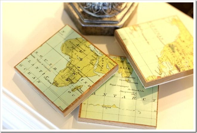 Best ideas about DIY Laminate Paper
. Save or Pin DIY map coasters using free laminate floor samples from Now.