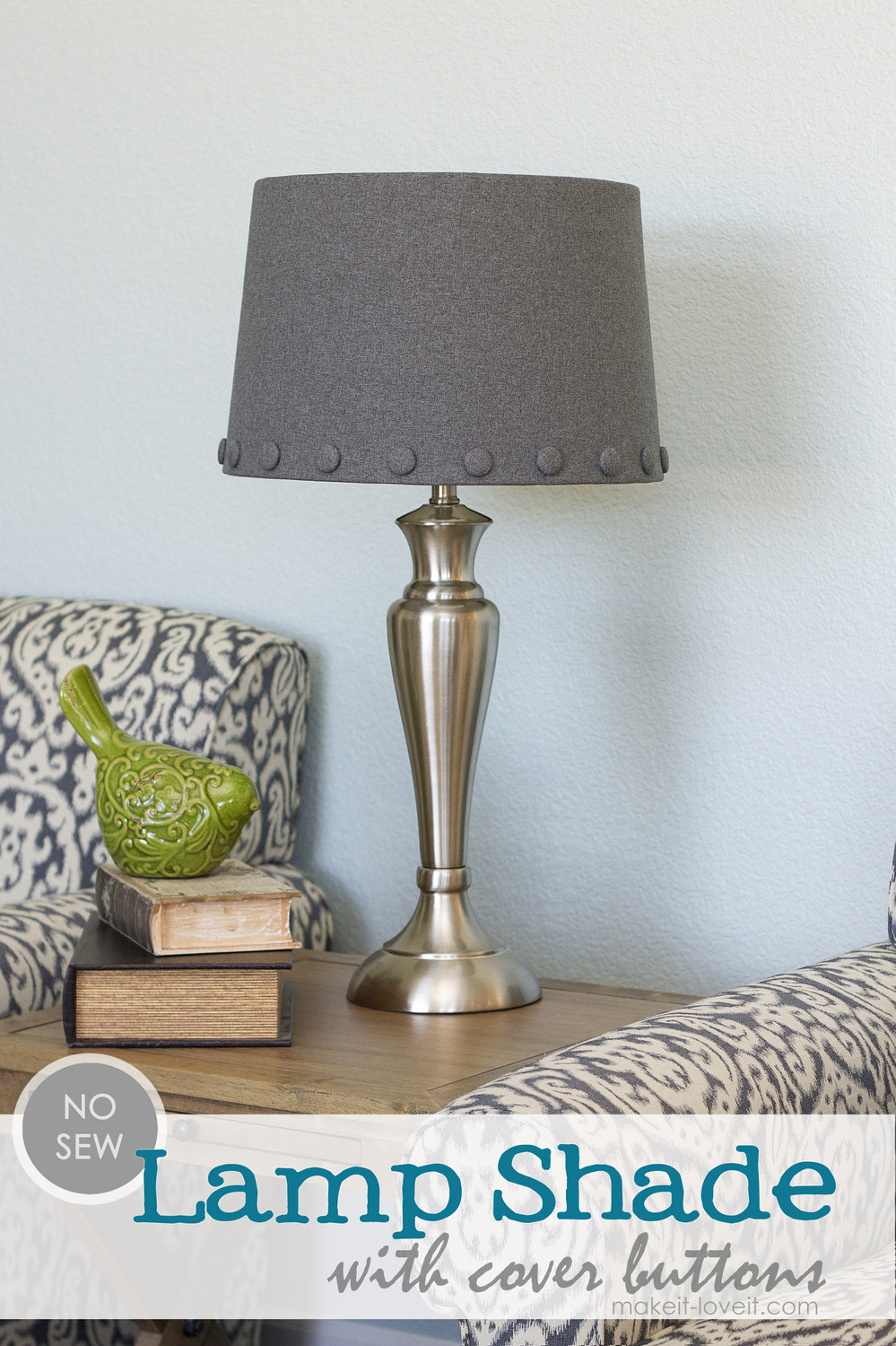 Best ideas about DIY Lamp Shade
. Save or Pin No Sew Lamp Shade with Cover Buttons Now.