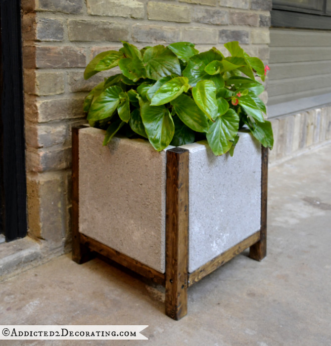 Best ideas about DIY Large Concrete Planters
. Save or Pin Easy DIY Wood and Concrete Planter Now.