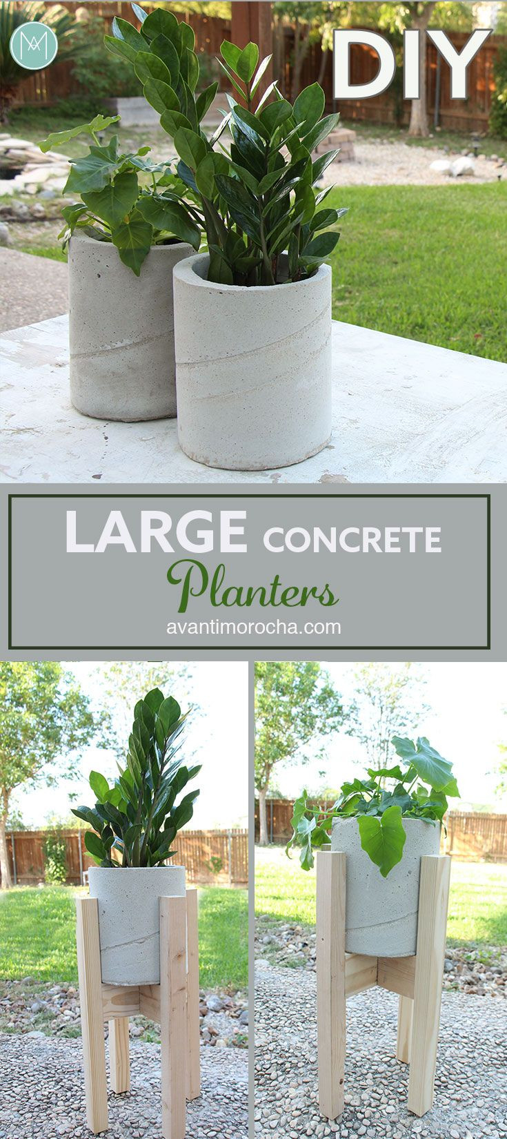 Best ideas about DIY Large Planters
. Save or Pin Best 25 Diy concrete planters ideas on Pinterest Now.