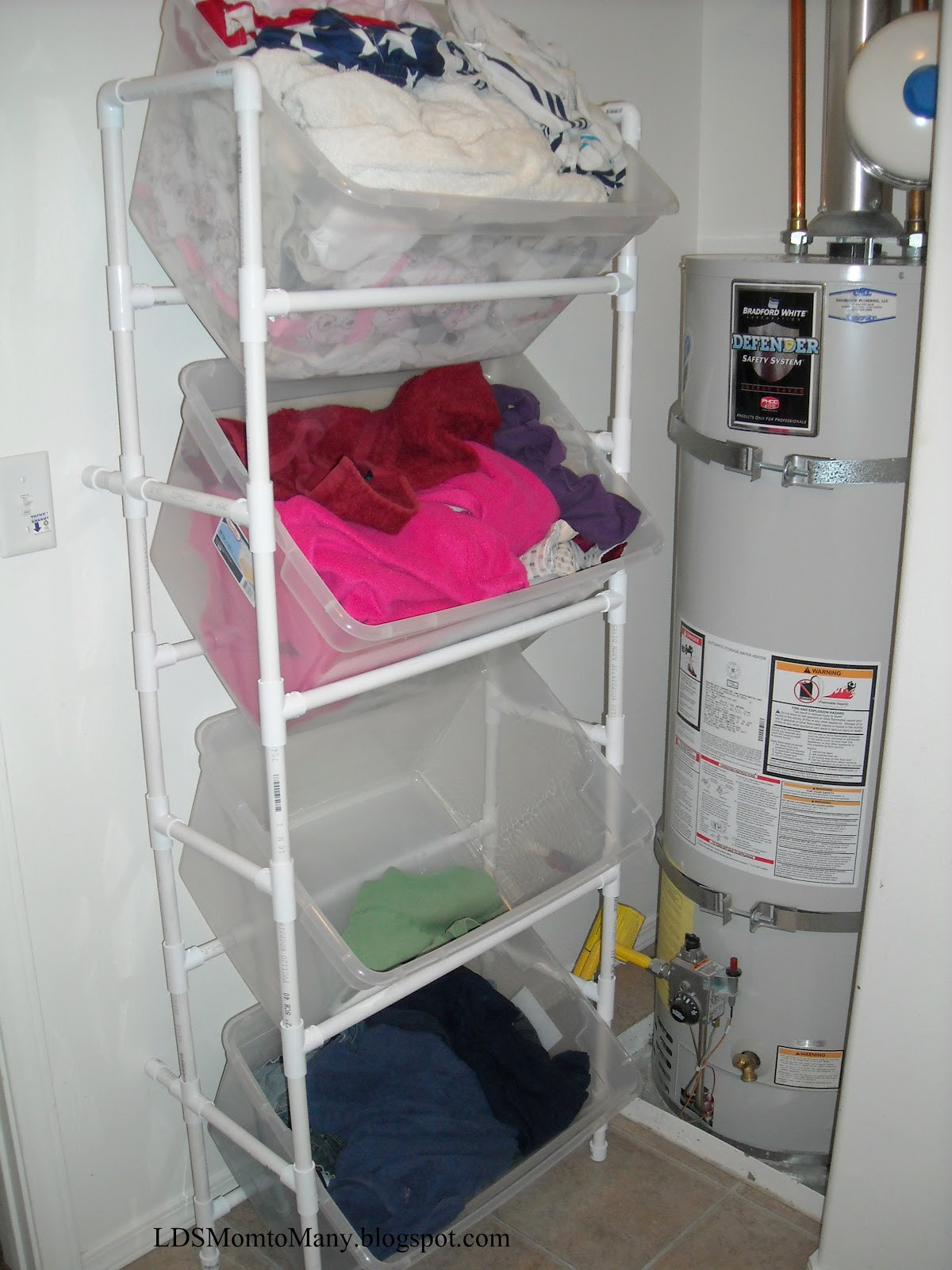 Best ideas about DIY Laundry Sorter
. Save or Pin Vertical PVC Laundry Sorter Now.