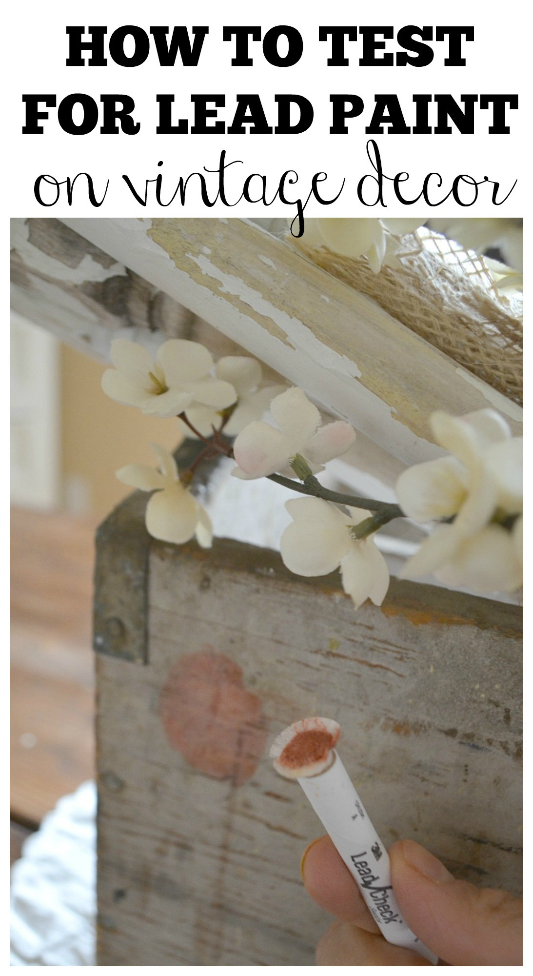 Best ideas about DIY Lead Paint Test
. Save or Pin Testing for Lead Paint on Vintage Decor Little Vintage Nest Now.