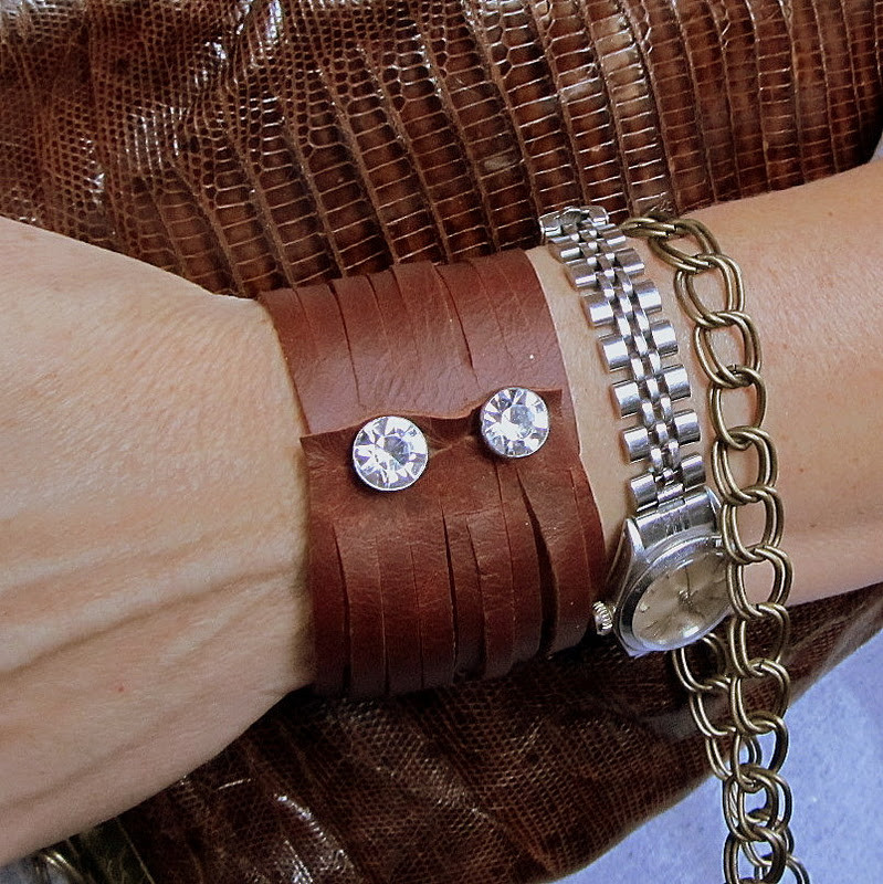 Best ideas about DIY Leather Bracelet
. Save or Pin WobiSobi Leather Cuff Bracelet DIY Now.