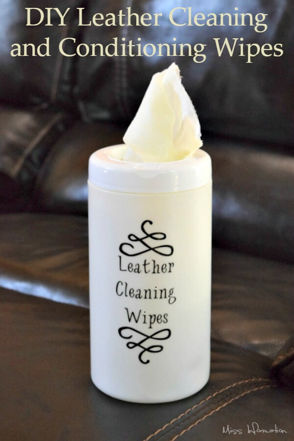 Best ideas about DIY Leather Cleaner
. Save or Pin DIY Leather Sofa Cleaner and Conditioner Wipes Now.