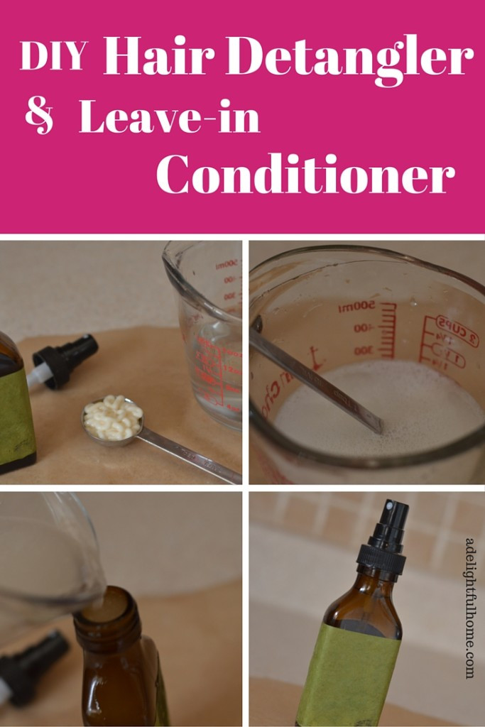 Best ideas about DIY Leave In Hair Conditioner
. Save or Pin Homemade Detangler or Leave in Conditioner A Delightful Home Now.