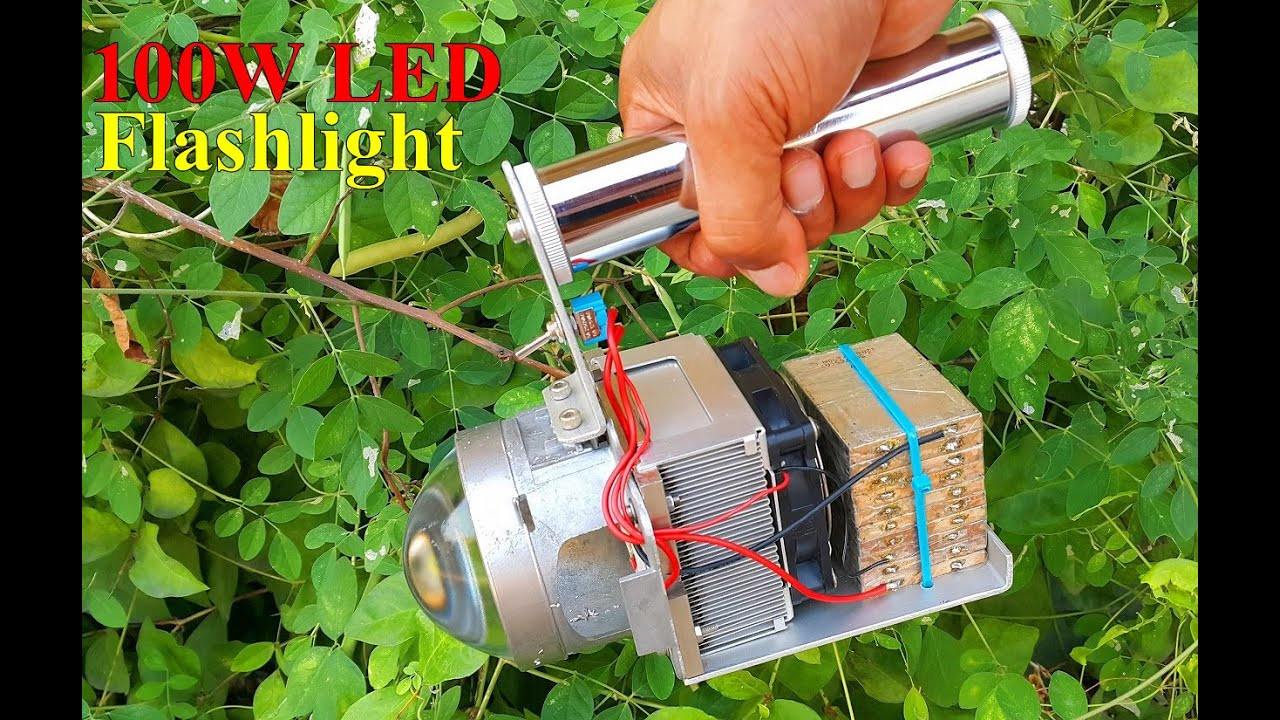 Best ideas about DIY Led Flashlight
. Save or Pin DIY 100W LED flashlight ทำไฟฉาย LED 100W Now.