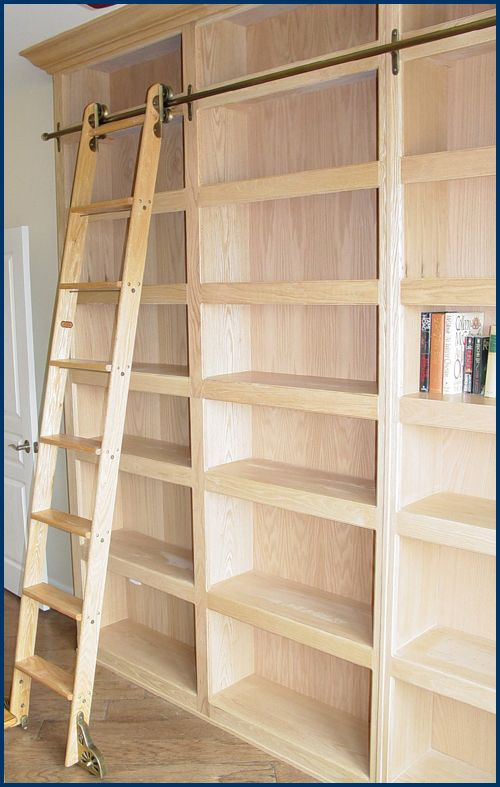 Best ideas about DIY Library Ladder
. Save or Pin Best 25 Bookcase with ladder ideas on Pinterest Now.