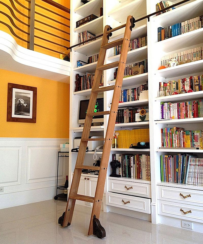 Best ideas about DIY Library Ladder
. Save or Pin 8 Clever Ways To Use A Rolling Library Ladder – All Over Now.