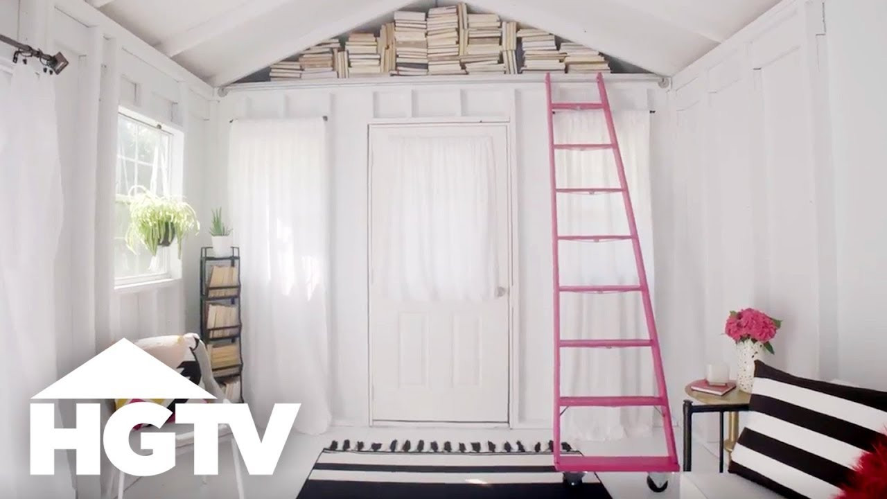 Best ideas about DIY Library Ladder
. Save or Pin DIY Rolling Library Ladder HGTV Now.