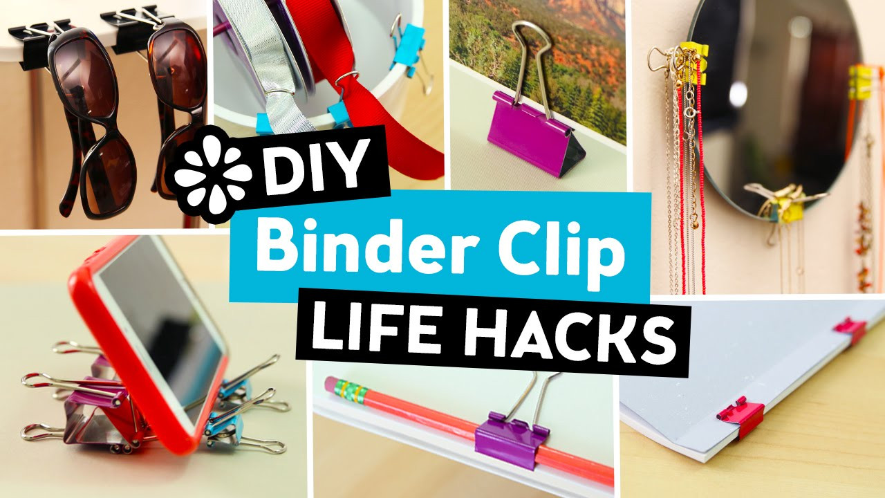 Best ideas about DIY Life Hacks
. Save or Pin 10 Easy DIY Binder Clip Life Hacks Now.