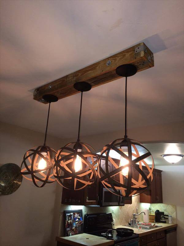 Best ideas about DIY Light Fixtures
. Save or Pin DIY Pallet and Mason Jar Light Fixture Now.