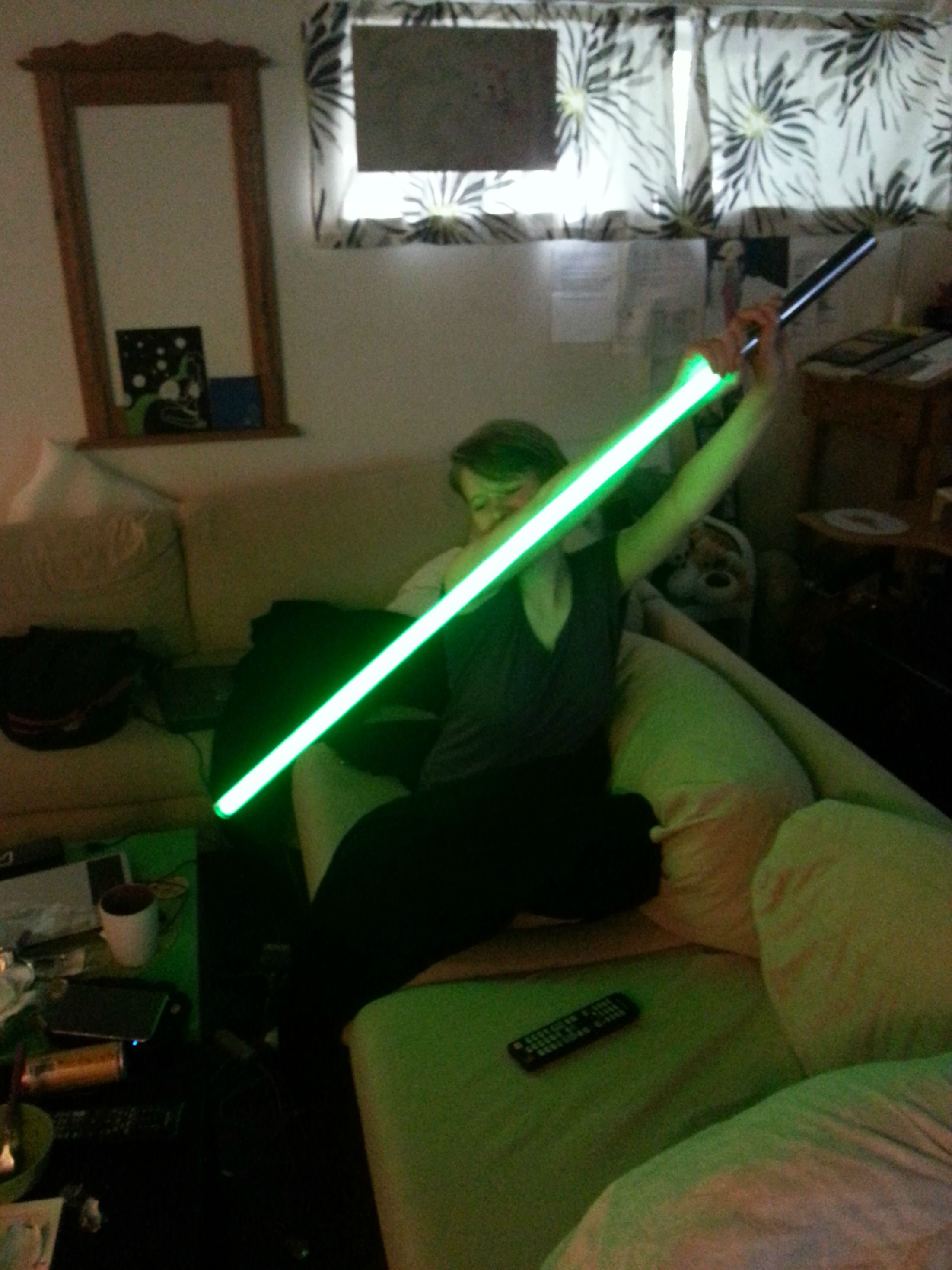 Best ideas about DIY Light Saber
. Save or Pin The Force Is Strong With The Creator This DIY Now.