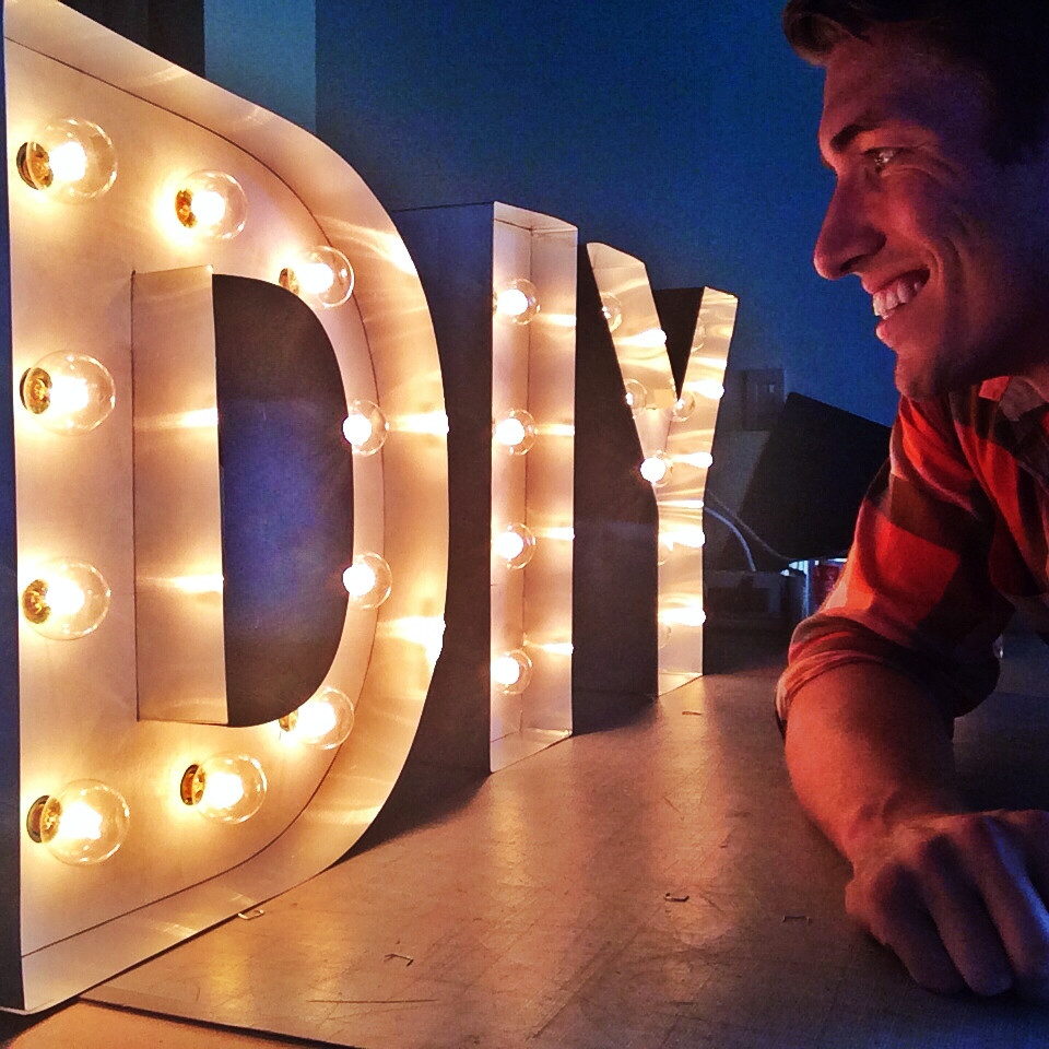 Best ideas about DIY Light Up Letter
. Save or Pin 8 Steps to DIY Marquee Letters Now.