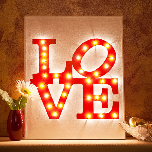 Best ideas about DIY Lighted Canvas
. Save or Pin i do it yourself something borrowed DIY LOVE lights canvas Now.