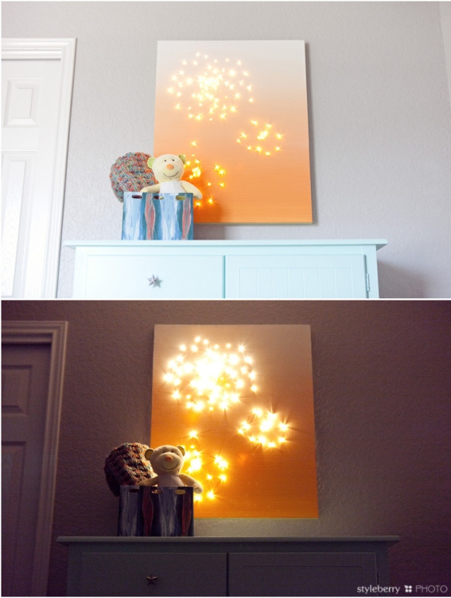 Best ideas about DIY Lighted Canvas
. Save or Pin DIY Night Light Canvas a fancy grown up version of light Now.