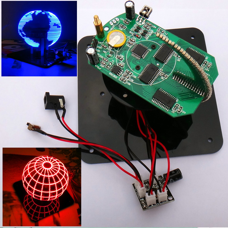 Best ideas about DIY Lighting Kits
. Save or Pin Spherical rotary LED kit 56 rotating clock scattered light Now.