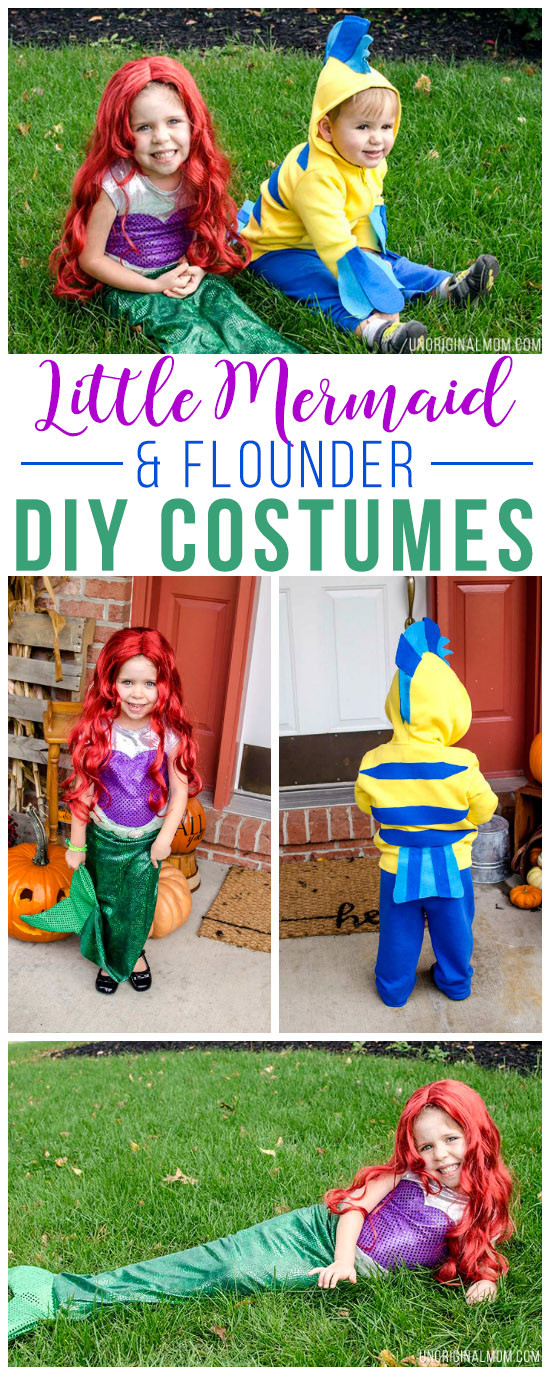 Best ideas about DIY Little Mermaid Costumes
. Save or Pin DIY Little Mermaid and Flounder Costumes unOriginal Mom Now.