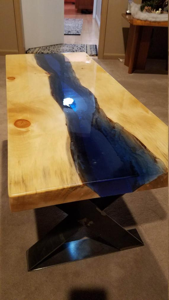 Best ideas about DIY Live Edge River Table
. Save or Pin Items similar to River Table Live Edge Table Epoxy Now.