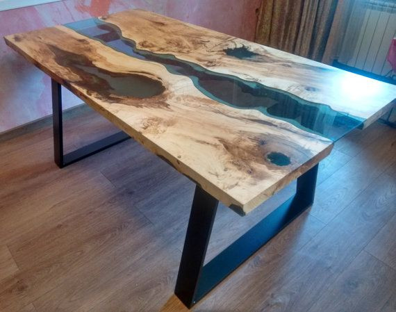 Best ideas about DIY Live Edge River Table
. Save or Pin SOLD Live edge river table "Blue Valley" with blue epoxy Now.