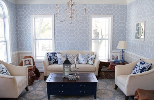Best ideas about DIY Living Rooms
. Save or Pin A Coco Trellis Stenciled Living Room Now.