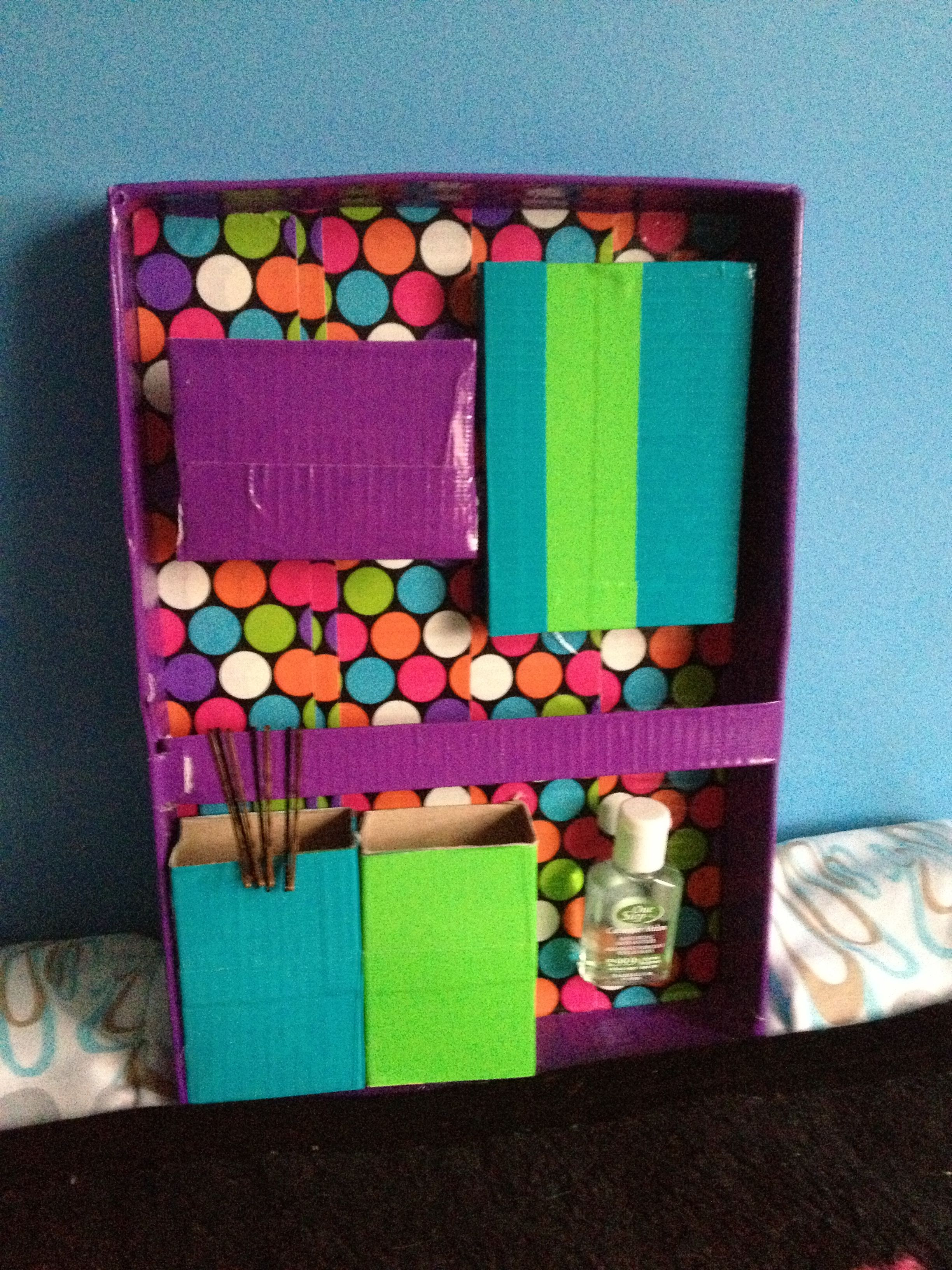 Best ideas about DIY Locker Organization
. Save or Pin Back to school locker organizer Use duct tape a shoe box Now.