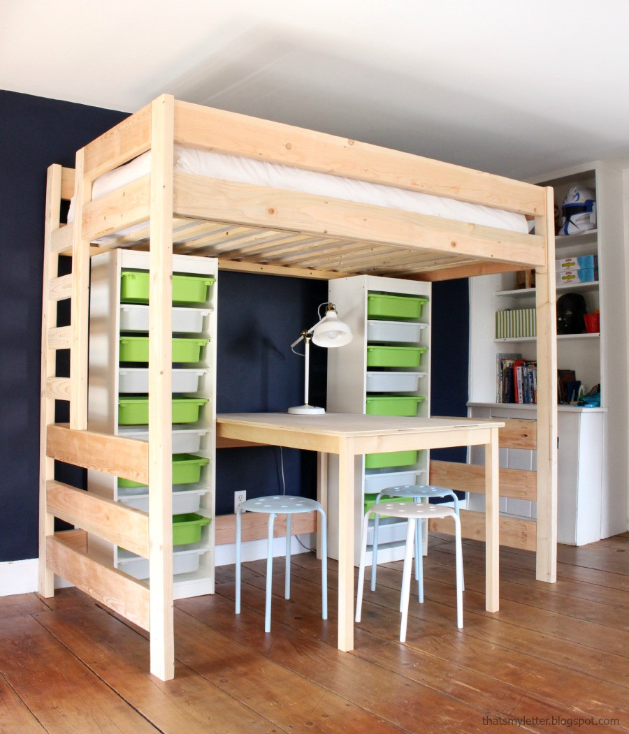 Best ideas about DIY Loft Bed
. Save or Pin DIY Loft Bed with Desk and Storage Now.